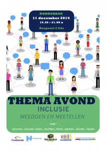 thema avond Inclusie Ede 11 december 2014