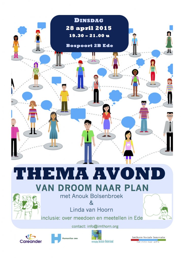 thema avond persoon centraal planning  (Inclusie Ede) 28 april 2015